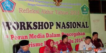 Workshop Nasional Peran Media Dalam Pencegahan Terorisme Jelang Pemilu 2014 digelar di Jakarta Senin 30122013 yang diselenggrakan oleh FP3I bekerja sama Kementerian Agama RI Foto LINES Jatim