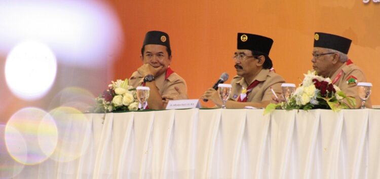 140514Adhyaksa Dault | LDII JAWA TIMUR Ketua Kwartir Nasional Kwarnas Gerakan Pramuka Adhyaksa Dault menyampaikan paparan pada Rapimnas LDII 2014 di Jakarta Foto LINES
