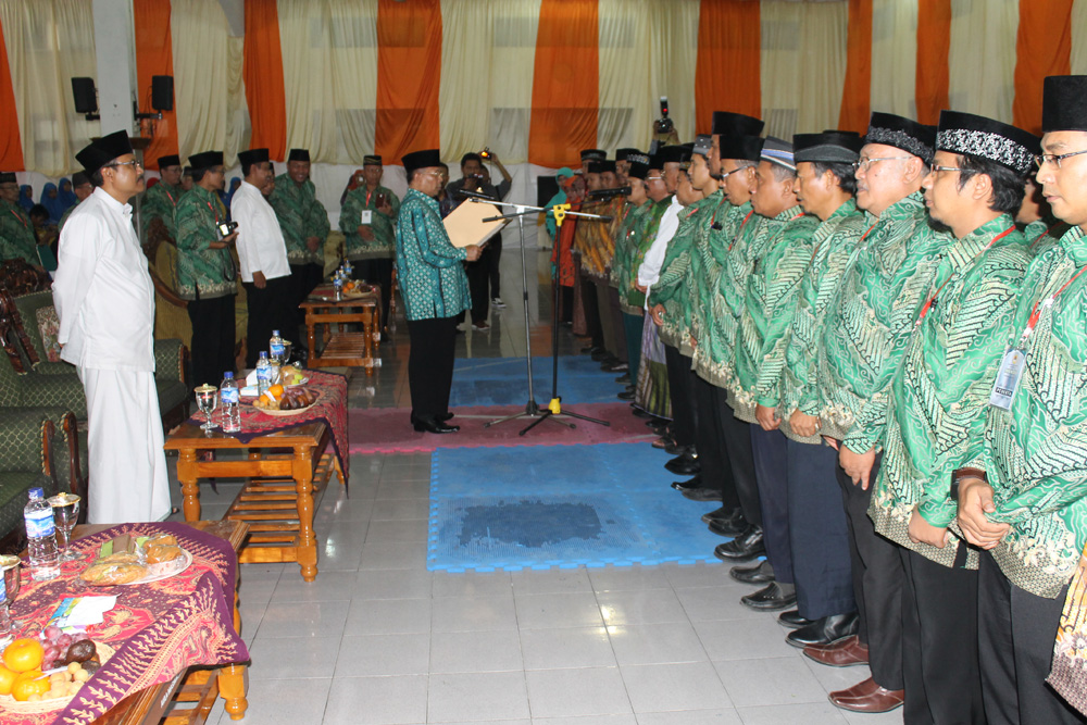 Pengukuhan pengurus DPD LDII Kabupaten Jombang masa bakti 2015-2020 yang disaksikan wakil gubernur Provinsi Jawa Timur Drs. H. Saifullah Yusuf.