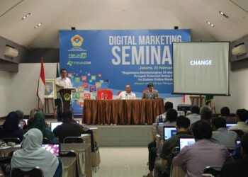 Seminar Digital Marketing yang diselenggarakan DPP LDII di Jakarta, Minggu (21/2/2016).