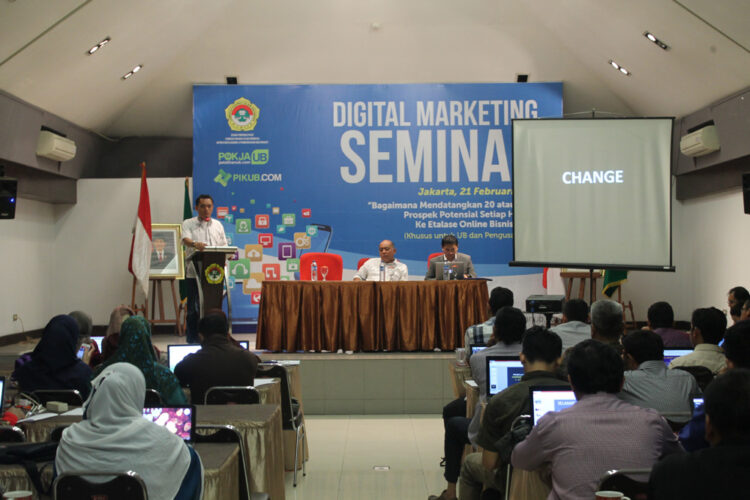 Seminar Digital Marketing yang diselenggarakan DPP LDII di Jakarta, Minggu (21/2/2016).