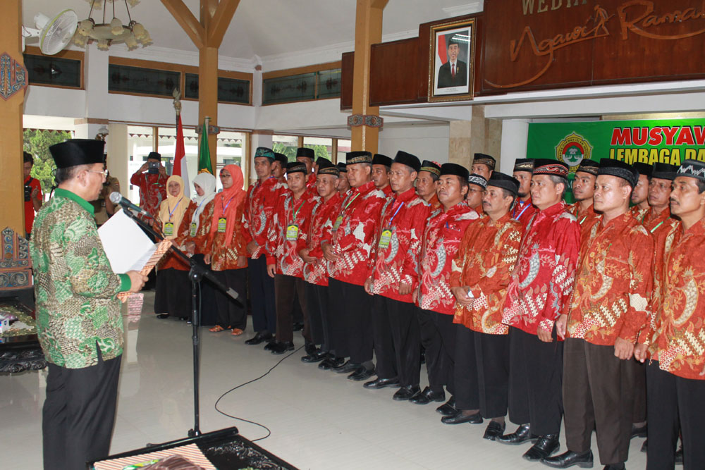 Pengukuhan Pengurus DPD LDII Kabupaten Ngawi periode 2016-2021.