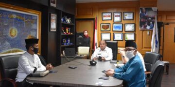 Gubernur Kepulauan Bangka Belitung Erzaldi Rosman mengikuti rapat melalui video conference bersama Dewan Pakar DPP LDII di Ruang Gubernur Pangkalpinang Rabu 205 Foto babelprovgoid