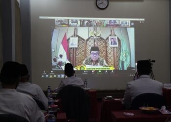 Menteri Agama RI Jenderal TNI (Purn) Fachrul Razi membuka secara resmi Rapat Pimpinan Nasional (Rapimnas) LDII pada Rabu, (19/8). Foto: Dok. LINES Jatim