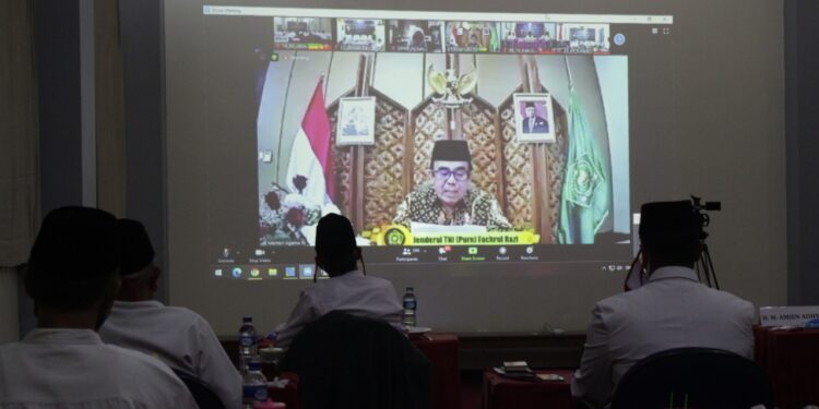 Menteri Agama RI Jenderal TNI Purn Fachrul Razi membuka secara resmi Rapat Pimpinan Nasional Rapimnas LDII pada Rabu 198 Foto Dok LINES Jatim