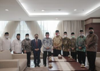 Menjelang Rapimnas, DPP LDII beraudiensi dengan Menteri Agama Jenderal (Pur) TNI Fachrul Razi. Foto: Dok. LINES