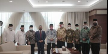 Menjelang Rapimnas DPP LDII beraudiensi dengan Menteri Agama Jenderal Pur TNI Fachrul Razi Foto Dok LINES