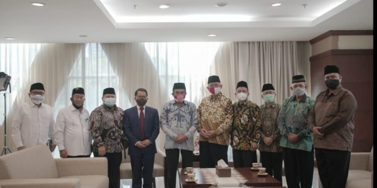 Menjelang Rapimnas DPP LDII beraudiensi dengan Menteri Agama Jenderal Pur TNI Fachrul Razi Foto Dok LINES