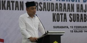 Wali Kota Eri Cahyadi buka Rakerda ll IPHI Surabaya di Aula Ponpes Sabilurrosyidin Annur, Surabaya, 19 Februari 2022. Dok. Lines Jatim.