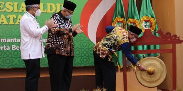 Pembukaan Musyawarah Wilayah Muswil VII LDII Kalimantan Selatan Kalsel oleh Staf Ahli Bidang Pemerintahan Hukum dan Politik Sulkan mewakili Gubernur Kalsel 20 Maret 2022 Dok KIM Kalsel
