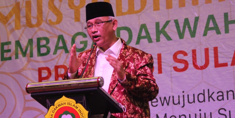 Ketua Umum DPP LDII KH Chriswanto Santoso mengungkapkan pihaknya berharap Muswil V LDII Sulteng menjadi agenda penyesuaian terhadap situasi strategis saat ini 15 Maret 2022 Dok Lines Sulteng