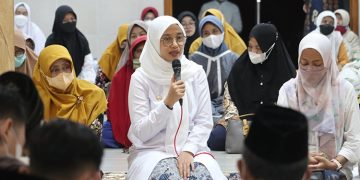Bupati Ipuk Fiestiandani bersilaturahim ke keluarga besar LDII Banyuwangi di Masjid Baitul Ala Kelurahan Karangrejo Banyuwangi 22 April 2022 Dok Kontributor KIM Banyuwangi
