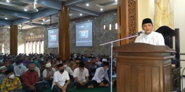 Bupati Karanganyar Juliyatmono beri tausiah pada pengajian LDII 10 April 2022 Dok Kontributor KIM Karanganyar