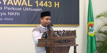 Ketua Komisi Pengkajian dan Penelitian MUI Jawa Timur KH M Noor Harisudin berikan tausiah agama di Aula Kantor DPD LDII Jember 29 Mei 2022 Dok Kontributor KIM Jember