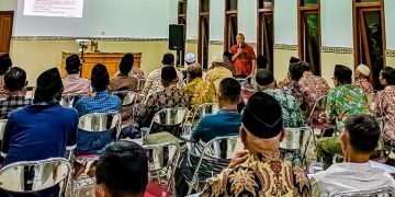 Ketua Departemen Hukum dan HAM DPP LDII Subiyanto sosilisasikan legalitas yayasan dan aset di Aula Al Islah Bojonegoro 28 Juni 2022 Dok Lines Bojonegoro