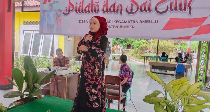 Peserta lomba pidato dan dai cilik di Desa Andongsari, Kecamatan Ambulu, Kabupaten jember, Kamis (18/8). Dok: LDII Jember.