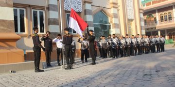 Pondok Pesantren binaan LDII Yayasan Al Barokah Mulia Insani Sidoarjo menggelar upacara peringatan HUT ke 77 RI Rabu 178 Dok LDII Sidoarjo