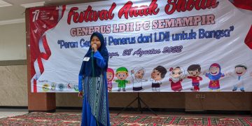 Festival Anak Sholih FAS yang diadakan oleh Remaja LDII PC Semampir pada Jumat 29 di Masjid At Taqwa Surabaya