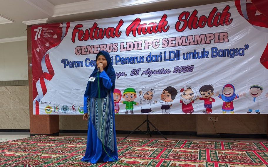 Festival Anak Sholih FAS yang diadakan oleh Remaja LDII PC Semampir pada Jumat 29 di Masjid At Taqwa Surabaya