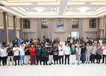 Sosilisasi Gabungan Bahaya Penyalahgunaan Narkoba di gedung Mahameru Polda Jatim, Rabu (14/9). Dok: LINES.