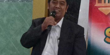 Ustaz Amir Mahmud salah satu mubaligh LDII pada tausyiah safari shalat subuh berjamaah di Masjid An Nur Jalan Empunala Kota Mojokerto Minggu 3010 Dok LINES