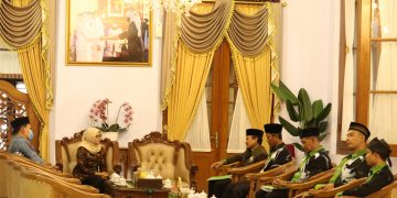 DPD LDII Kabupaten Blitar beraudiensi dengan Bupati Blitar Rini Syarifah di Gazebo Pendopo Ronggo Hadi Negoro Kamis 2710 Dok LINES