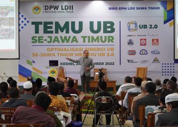 Biro Ekonomi Pemberdayaan Masyarakat (EPM) DPW LDII Jawa Timur menggelar Temu Usaha Bersama (UB) se-Jatim di Ponpes Wali barokah Kediri, Sabtu (24/12). Dok: LINES.