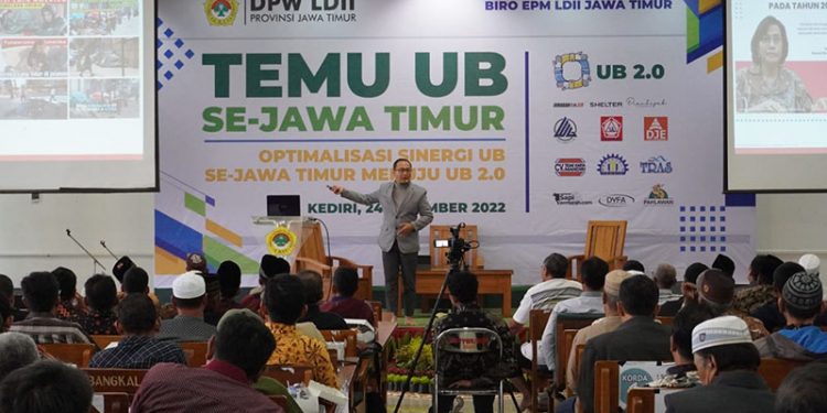 Biro Ekonomi Pemberdayaan Masyarakat (EPM) DPW LDII Jawa Timur menggelar Temu Usaha Bersama (UB) se-Jatim di Ponpes Wali barokah Kediri, Sabtu (24/12). Dok: LINES.