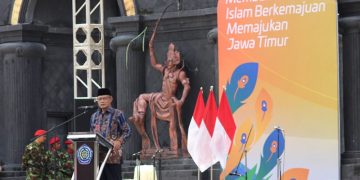 Ketua Umum Pimpinan Pusat Muhammadiyah KH Haedar Nashir membuka Musywil ke 16 Muhammadiyah Jawa Timur yang diselenggarakan di Alun Alun Ponorogo Sabtu 2412 Dok LINES