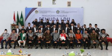 Pelantikan pengurus Pemuda LDII masa bakti 2022 2026 di Gedung Serbaguna Budi Utomo Surodinawan Sabtu 2412 Dok LINES