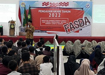 LDII Kota Mojokerto menggelar pengajian akhir tahun, Sabtu (31/12). Pengajian tersebut untuk memebntengi generasi muda dari pengaruh negatif pada perayaan malam pergantian tahun. Dok: LINES.