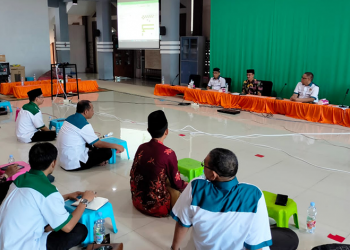DPD LDII Sidoarjo menggelar rapat penyusunan program kerja (proker) 2023, Sabtu (21/1). Dok: LINES.