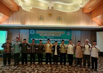 Kabupaten Banyuwangi menjadi tuan rumah Rakor Majelis Ulama Indonesia (MUI) wilayah keresidenan Besuki di Hotel Santika Banyuwangi, Sabtu (7/1). Dok: LINES.
