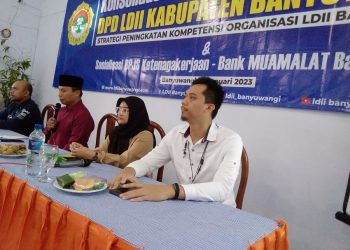 BPJS Ketenagakerjaan dan Kesehatan menggandeng DPD LDII Kabupaten Banyuwangi untuk sosialisasi program kepada para pengurus dan warga LDII. Dok: LINES.