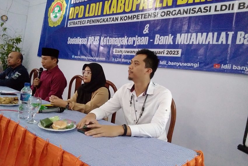 BPJS Ketenagakerjaan dan Kesehatan menggandeng DPD LDII Kabupaten Banyuwangi untuk sosialisasi program kepada para pengurus dan warga LDII Dok LINES