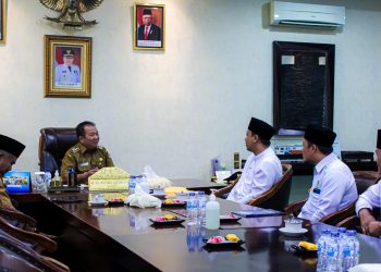 Ketua DPD LDII Jember H. Akhmad Malik Afandi, S.P silaturahim ke Bupati Jember, di kantor Pemerintahan Kabupaten Jember, Senin 13 Maret 2023.