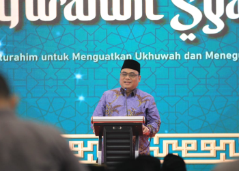 Sambutan DPW LDII JATIM saat Silaturahim Syawal pada Kamis (18/5) di Aula Pondok Sabilurrosyiddin Annur, Gayungan, Surabaya.