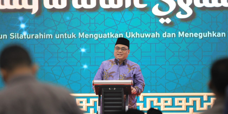 Sambutan DPW LDII JATIM saat Silaturahim Syawal pada Kamis (18/5) di Aula Pondok Sabilurrosyiddin Annur, Gayungan, Surabaya.