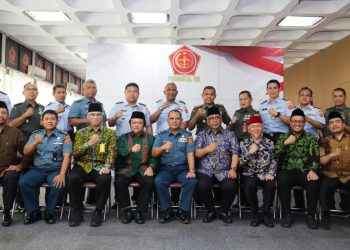 Kunjungan DPP LDII ke Markas Besar Tentara Nasional Indonesia (TNI) di Cilangkap, Jakarta Timur, Kamis (15/6). Dok: LINES.