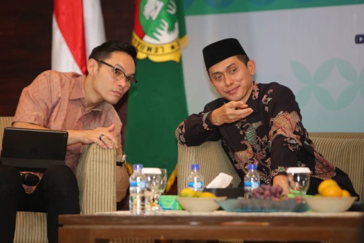 DPP LDII menggelar seminar dan workshop nasional “Gerakan PAUD Profesional Religius menuju Indonesia Emas 2045” yang dimoderatori Ben Kasyafani. Acara itu juga mendatangkan berbagai narasumber terkait tema salah satunya Staf Ahli Kemendikbudristek Bidang Hubungan Kelembagaan dan Masyarakat Muhammad Adlin. Foto: LINES.