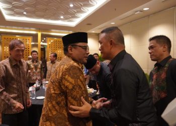Ketua DPW LDII Jawa Timur, KH. Moch. Amrodji Konawi menghadiri acara pisah sambut Kapolda Jatim pada Sabtu (2810) di Ballroom Lt. 4 Grand City, Surabaya.