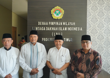 Ketua KPK 2015-2019 Agus Raharjo berkunjung ke Kantor DPW LDII Jawa Timur, pada Rabu (25/10). Dok: LINES.