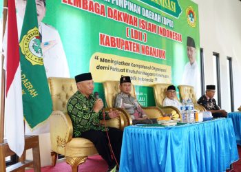 DPD LDII Kabupaten Nganjuk menggelar konsolidasi organisasi, Rabu (19/7). Dok: LINES.