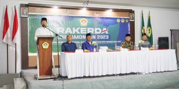 Bupati Lamongan Yuhronur Efendi membuka Rapat Kerja Daerah Rakerda LDII Lamongan di RM Aqiilah Lamongan Sabtu 3012 Dok LINES