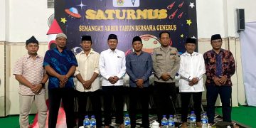 Camat Burneh Hosun S Pd MM dan Kanit Binmas Polsek Burneh menghadiri Pengajian Akhir Tahun Pemuda LDII Bangkalan di Junok Minggu malam 3112