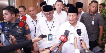Prabowo Subianto saat di Rakernas LDII 2023 Foto LINES