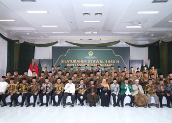 DPW LDII Jawa Timur menggelar Silaturahim Syawal 1445 H dan Tausiyah Kebangsaan di Aula Ponpes Sabilurrosyidin Annur, Gayungan, Surabaya, Sabtu (27/4). Dok: LINES.