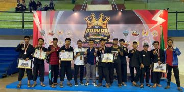 Atlet Persinas ASAD Bangkalan meraih medali pada cabang olahraga cabor Pencak Silat di Pekan Olahraga Kabupaten Porkab 2024 Rabu 85 Dok LINES
