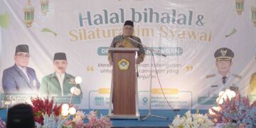 Ketua DPW LDII Jatim KH Moch Amrodji Konawi menghadiri Silaturahim Syawal yang diselenggarakan DPD LDII Lamongan pada Minggu 204 Dok LINES