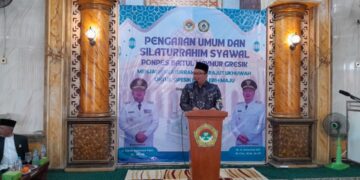 Wakil Bupati Asluchul Alif menghadiri silturahim Syawal LDII di Masjid Baitul Makmur Desa Laban Kecamatan Menganti Minggu 204 Dok LINES